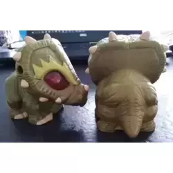 Dinosaure vert olive