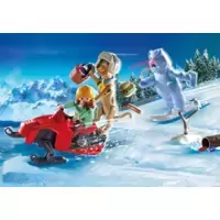 Scooby-Doo avec abominable spectre des neiges