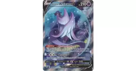 Galarian Articuno V Chilling Reign Pokemon Card