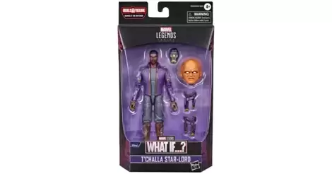 Hasbro marvel legends what if? t'challa star lord