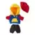 Colorblock Sweatshirt with Red Beanie