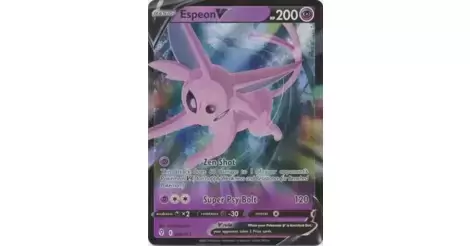  Pokemon V - Lote de 4 cartas - Tipo psíquico - Espeon V 064/203  - Alakazam V SWSH083 : Juguetes y Juegos