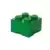 Rangements LEGO - Brique de rangement LEGO® vert 4 tenons