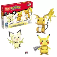 Build and Show Pikachu Evolution Trio