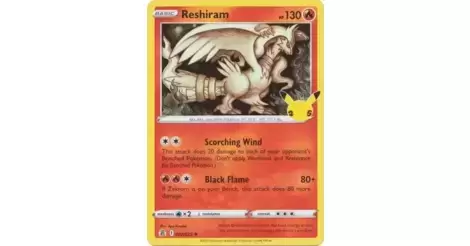  Reshiram - 002/025 - Holo Rare : Toys & Games