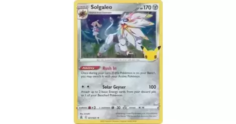 Solgaleo - 021/025 - Holo Rare - Pokemon Singles » Sword & Shield Series »  Celebrations - Frontline Games