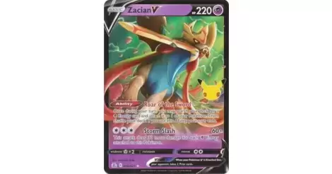 Zacian V 016/025 Pokemon Full Art 2021 Celebrations