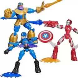 Iron Man (Silver Centurion), Captain America and Thanos