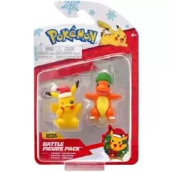 Battle Figure Pack - Pikachu & Salamèche (Holiday)