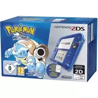 Console Nintendo 2DS - transparente bleue + Pokémon bleu pré-installé