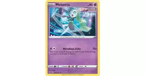 Pokemon TCG Card Fusion Strike Meloetta 124/264 Rare