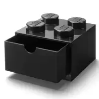 LEGO Storage Desk Drawer 4 - Black
