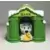 Dalmatian In green tall column bank dog house