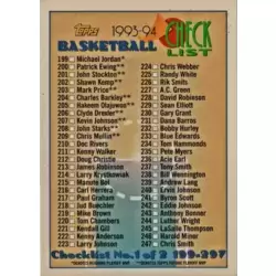 Checklist: 199-297 CL