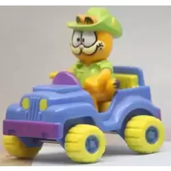 Garfield in a Car