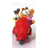 Garfield on Motorcycle