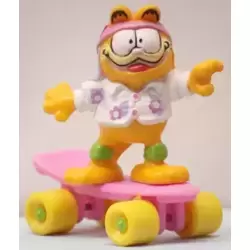 Garfield on Skateboard
