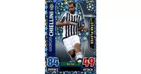 Cartoncino Juventus Giorgio Chiellini 