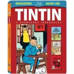 Les Cigares de Pharaon + Le Lotus Bleu + Tintin en Amérique [Combo Blu-Ray + DVD]