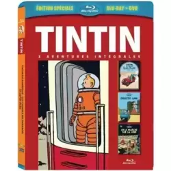 Objectif a marché sur la Lune + Tintin au Pays de l'or Noir [Combo Blu-Ray + DVD]