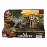 Yaz & Velociraptor 'Blue'