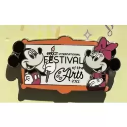 EPCOT Festival of the Arts 2022 - Mickey and Minnie Mouse Logo