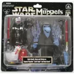 Uncle Deadly, Gonzo and Chicken as Emperor Palpatine, Darh Vader and Royal Guard