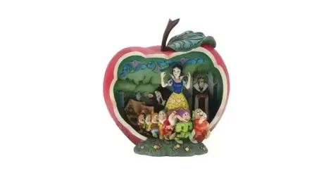 Jim Shore Disney Traditions Snow White and The Seven Dwarfs Scene in an  Apple Figurine (6010881)