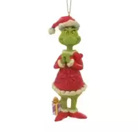 Grinch with Large Heart Orn