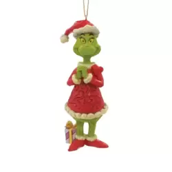 Grinch with Large Heart Orn
