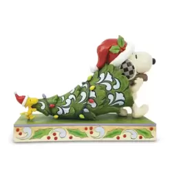 Snoopy Carrying Christmas Tree