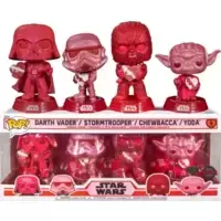 4 Pack - Darth Vader, Stormtrooper, Chewbacca & Yoda Diamond Collection
