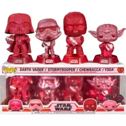 Darth Vader, Stormtrooper, Chewbacca & Yoda 4 Pack Diamond Collection