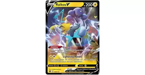 Raikou V 048/172 Ultra Rare Brilliant Stars Pokemon Card Near Mint