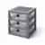 Rangements LEGO - Système de rangement à 3 tiroirs – gris