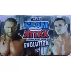 Boite Metal Slam Attack Evolution  HHH et Randy Orton