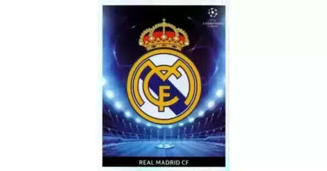 REAL MADRID ESCUDO #158 UEFA CHAMPIONS LEAGUE 2009-2010 CROMO PANINI