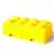 LEGO Storages - LEGO Brique de stockage à 8 boutons - 2 tiroirs (jaune vif)