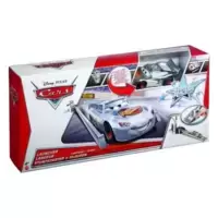 Launcher Stuntstarter + Lightning McQueen (Silver)