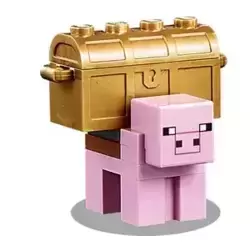 Pig with gold chest