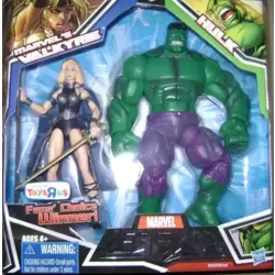 Marvel Legends - Marvel's Walkyrie & Hulk 2 Pack