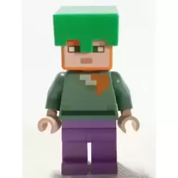 Alex - Bright Green Helmet, Medium Lavender Legs