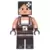 Lego Minecraft Figures - Minecraft Skin 2 - Pixelated, Female with Flower and Suspenders