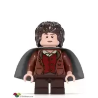 Lego LOTR The Hobbit Bilbo Baggins Dark Red Coat lor030 