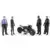 The Batman Action Figures - The Batman Batcycle with Bruce Wayne, Batman, Selina Kyle & The Penguin