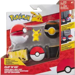 Clip'n'Go - Poké Ball Belt Set - Pikachu