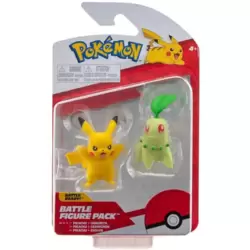 Battle Figure Pack - Pikachu & Chikorita