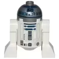 Astromech Droid, R2-D2, Flat Silver Head, Lavender Dots and Small Receptor