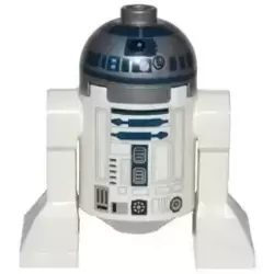 Astromech Droid, R2-D2, Flat Silver Head, Lavender Dots and Small Receptor