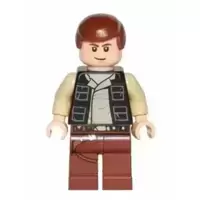 Han Solo, Reddish Brown Legs with Holster Pattern, Vest with Pockets
